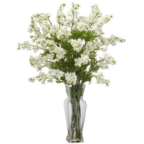 White Dancing Daisy Silk Flower Arrangement