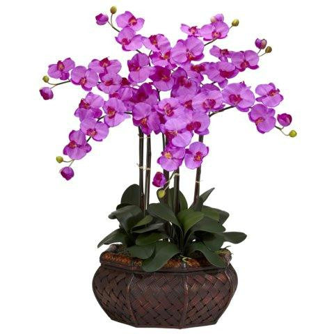 Orchid Large Phalaenopsis Silk Flower Arrangement