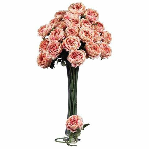 Pink 31 Inch Large Rose Stem (Set of 12)