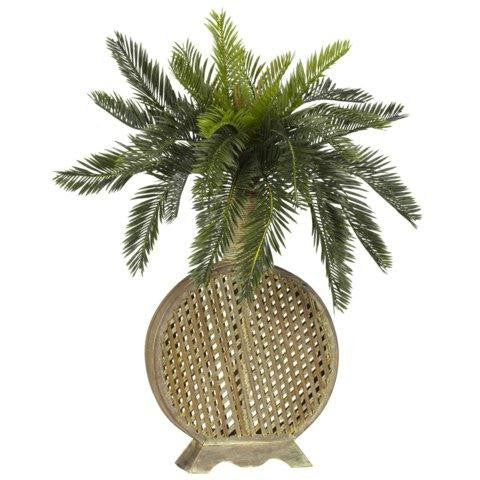 Cycas w-Decorative Vase Silk Plant