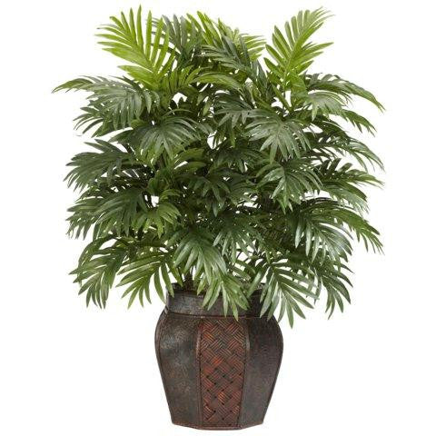 Areca Palm w-Vase Silk Plant