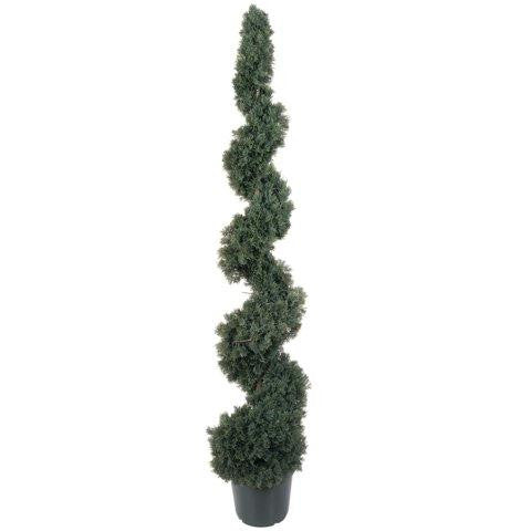 5 Ft Cedar Spiral Silk Tree (In-door-Out-door)