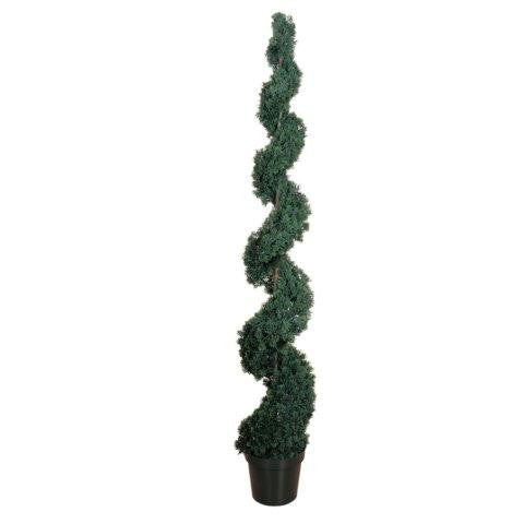 6 Ft Cedar Spiral Silk Tree (In-door-Out-door)