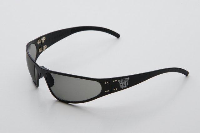 Transformers Autobot and Decepticon Black Annodized Sunglasses