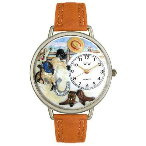 Whimsical Unisex Rodeo Tan Leather Watch