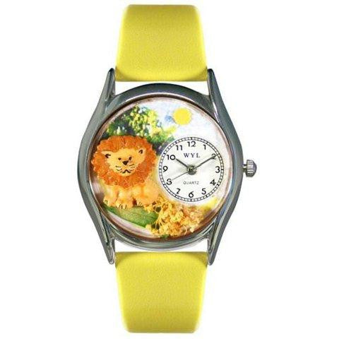 Whimsical Womens Lion Yellow Leather Watch