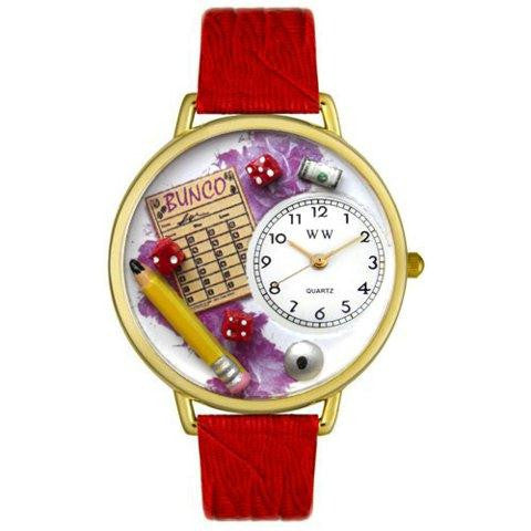 Whimsical Unisex Bunco Royal Blue Leather Watch