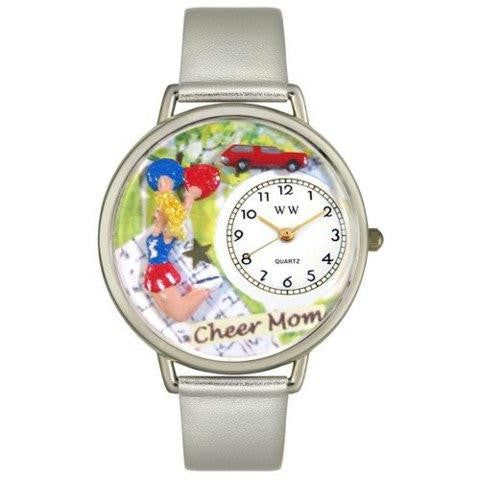 Whimsical Unisex Cheer Mom gold Leather Watch