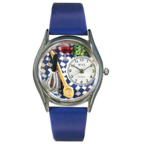 Whimsical Womens Chef Royal Blue Leather Watch