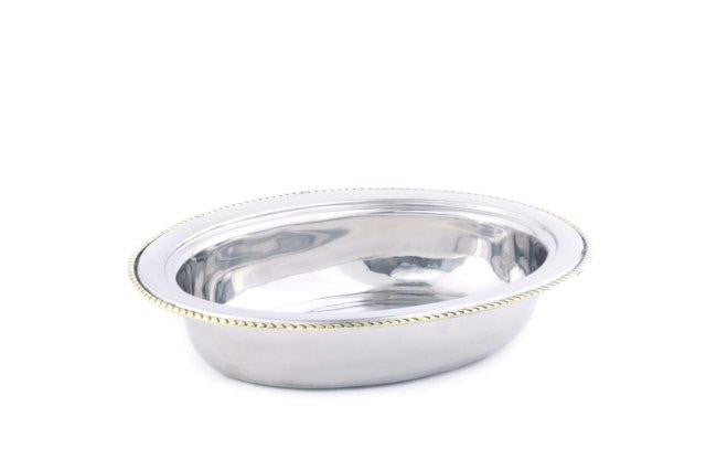 Oval Stainless Steel Food Pan for  Model 841-892 6 Qt