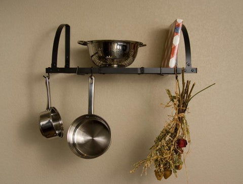 Expandable Wall Mount Pot Rack Shelf