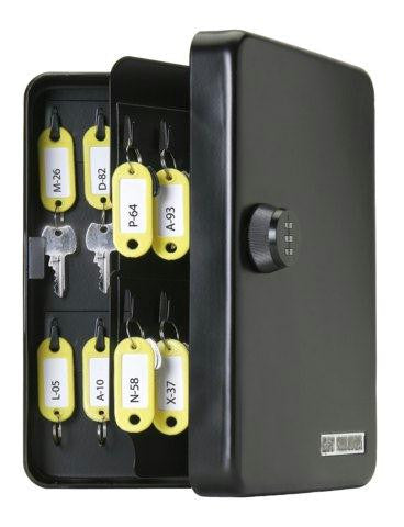 KeyGuard Combination Key Cabinet- 48 hooks