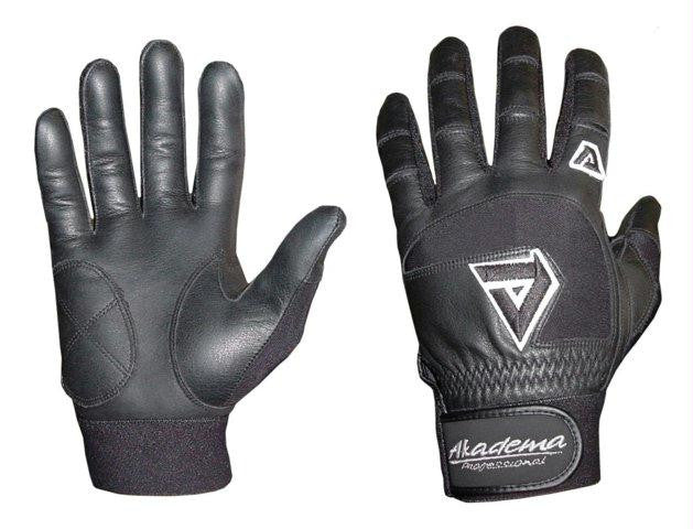 Akadema Black Professional Batting Gloves Large