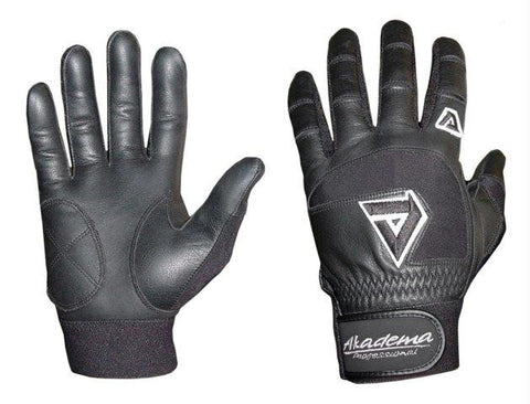 Akadema Black Professional Batting Gloves Small