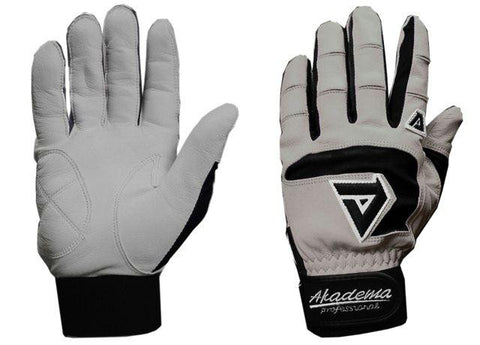 Akadema Grey-Black Professional Batting Gloves Large