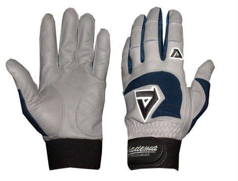 Akadema Grey-Navy Professional Batting Gloves Medium