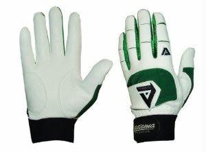 Akadema White-Green Professional Batting Gloves XL