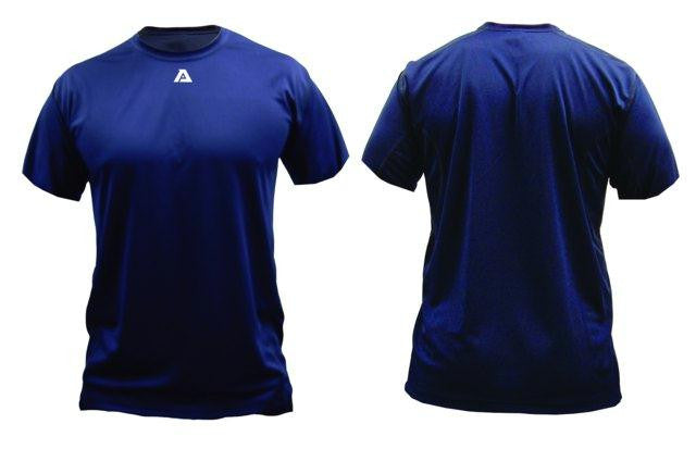 Akadema Compression Wear Short Sleeve Shirt Navy XXX-Large