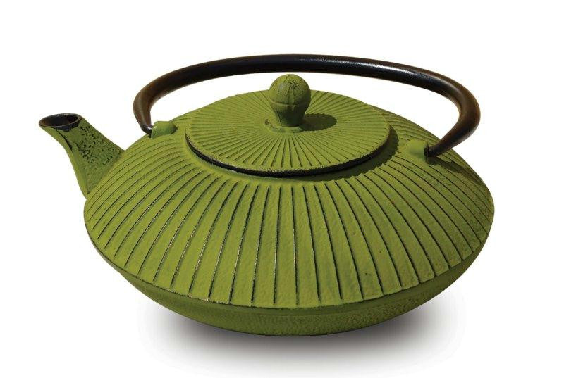 Moss Green Cast Iron Fidelity Teapot 27 Oz