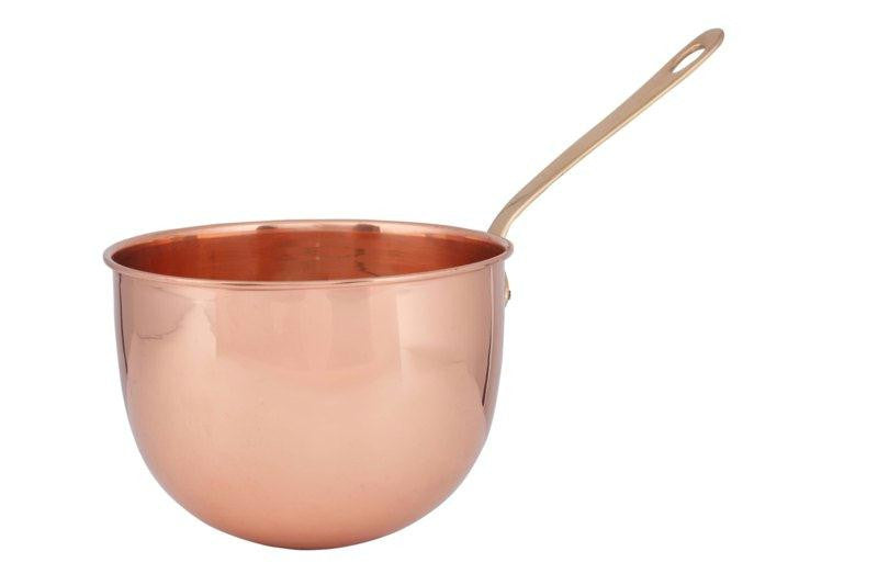 6.5 Dia Solid Copper Beating Bowl-Zabaglione Pan 2 Qt