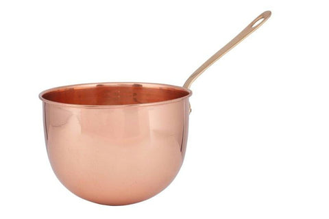 6.5 Dia Solid Copper Beating Bowl-Zabaglione Pan 2 Qt