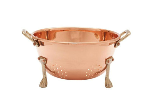 6 Inch Diameter Decor Copper Berry Colander Unlined