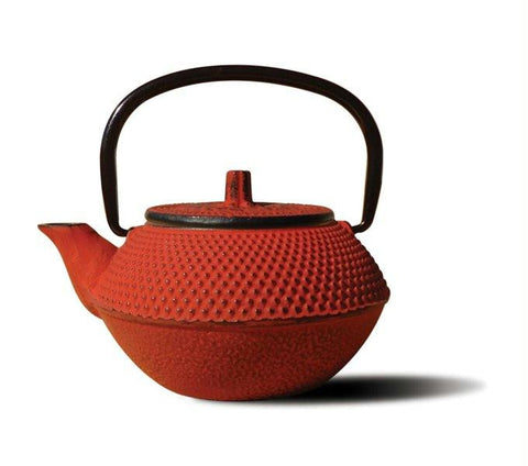 Red Cast Iron Tokyo Teapot 11 Oz