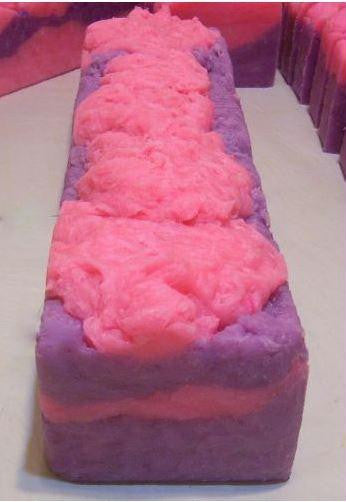 Handmade 4 lb Soap Loaf Black Cherry Bomb