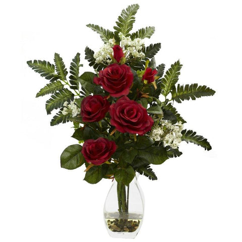 Red Rose and Chryistam Arrangement