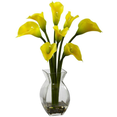 Yellow Classic Calla Lily Arrangement