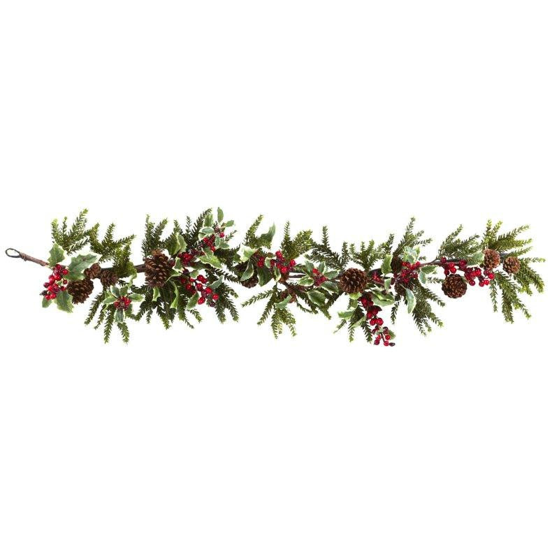 54 Inch Holly Berry Garland