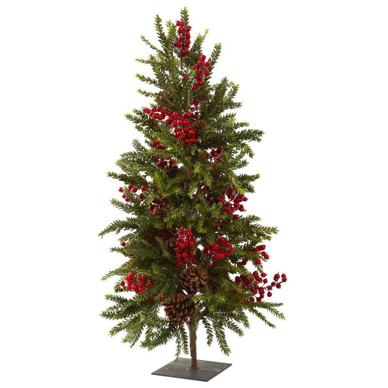 36 Inch Pine and Berry Christmas Tree