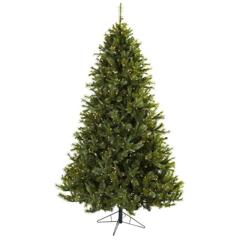 7.5Ft Majestic Multi-Pine Christmas Tree w-Clear Lights