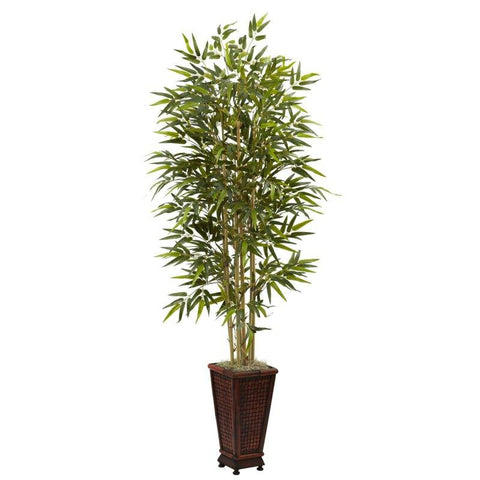 6Ft Bamboo Tree w-Decorative Planter