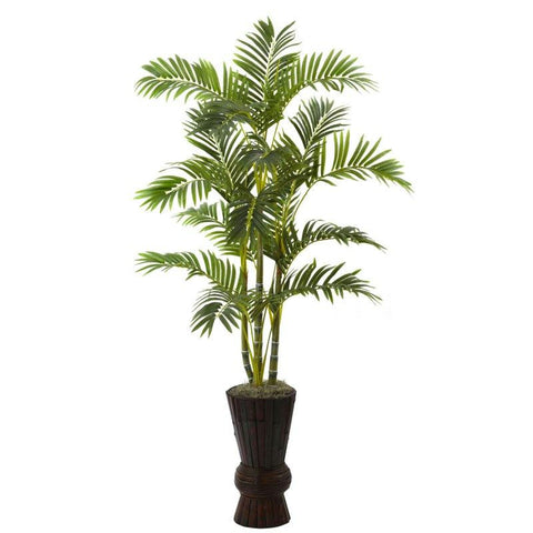 62 Inch Areca Tree w-Decorative Planter