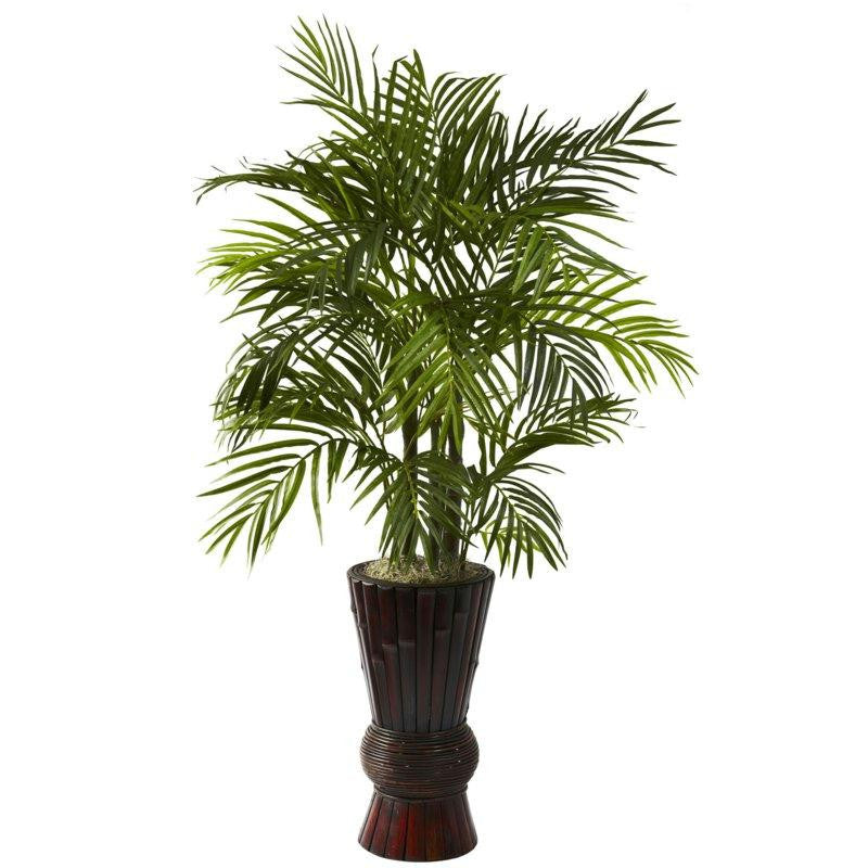 4Ft Areca w-Bamboo Planter