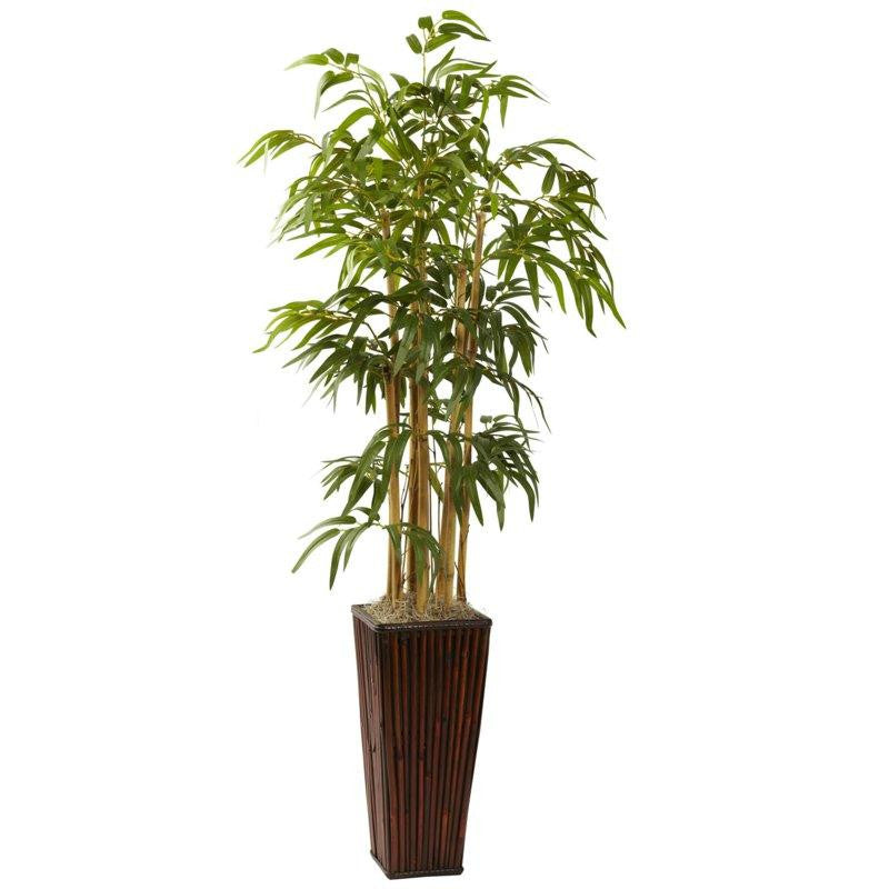 4Ft Bamboo w-Decorative Planter