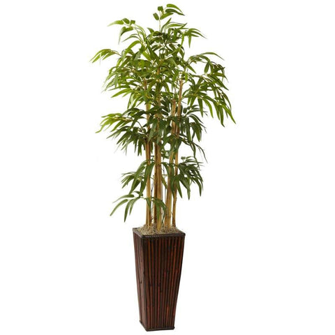 4Ft Bamboo w-Decorative Planter