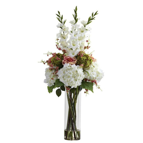 White Giant Mixed Floral Arrangement