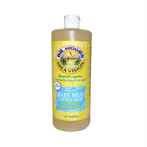 Dr. Woods Shea Vision Pure Castile Soap Baby Mild with Organic Shea Butter - 32 fl oz