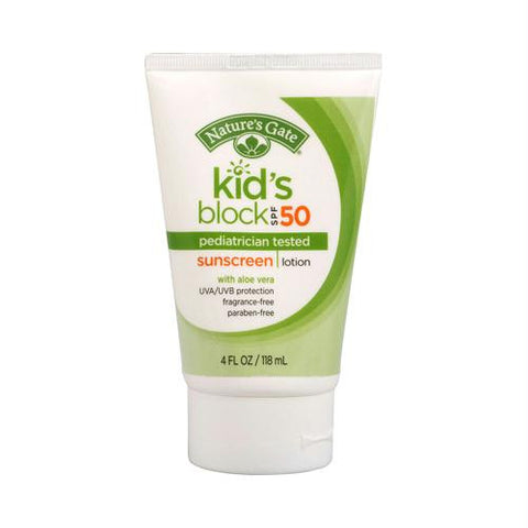 Natures Gate Kids Block SPF 50 Sunscreen Lotion - 4 fl oz