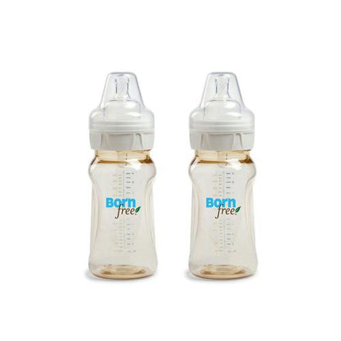 Bornfree Natural Feeding Classic Bottles - Medium Flow - 9 oz - Twin Pack