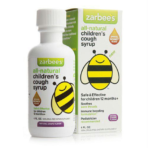 Zarbees All Natural Childrens Cough Syrup - Grape - 4 oz