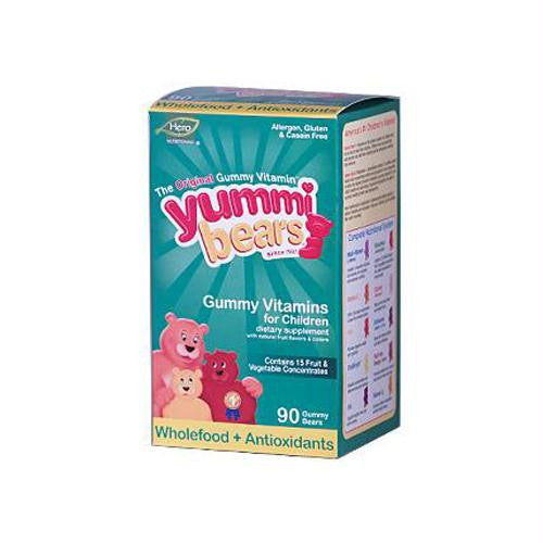 Hero Nutritionals Yummi Bears Whole Food Supplement For Kids - 90 Gummies