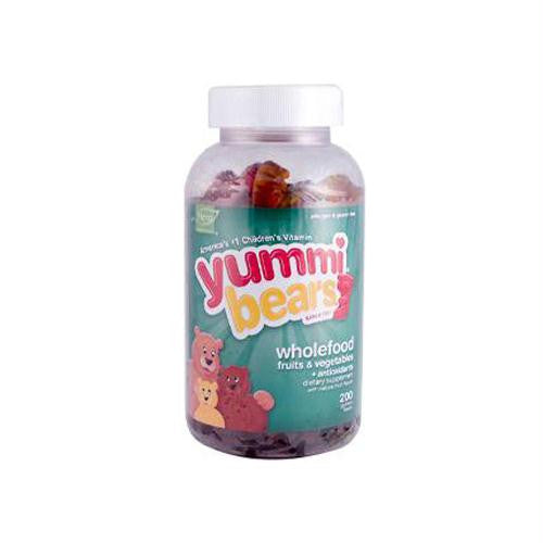 Hero Nutritionals Yummi Bears Whole Food Supplement For Kids - 200 Chewables