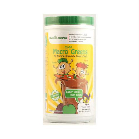 MacroLife Naturals Jr. Macro Coco-Greens for Kids Chocolate - 14.2 oz