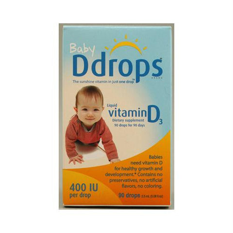 D Drops Liquid Vitamin D3 Baby - 400 IU - 0.08 fl oz