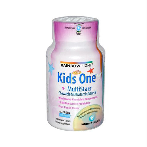 Rainbow Light Kids One MultiStars Fruit Punch - 30 Chewable Tablets