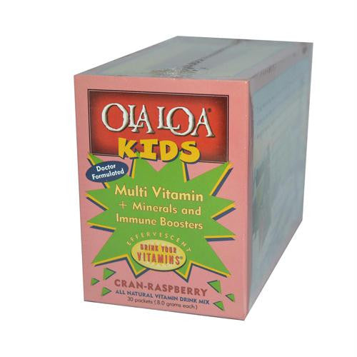 Ola Loa Kids Multi-Vitamin Drink Cran-Raspberry - 30 Packets