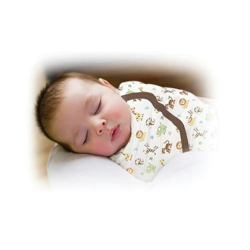 Summer Infant SwaddleMe Adjustable Infant Wrap - Small-Medium 7 - 14 lbs - Jungle White